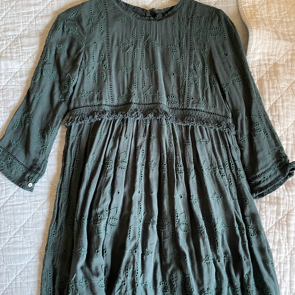Zara forest green romper size small